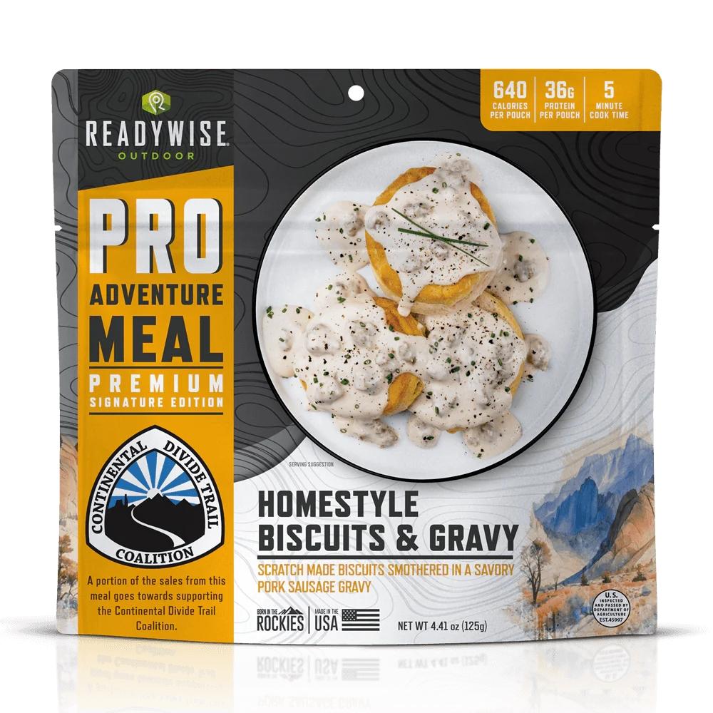 ReadyWise ProMeal Biscuits and Gravy with Sausage Outdoor Single Serving Pouch