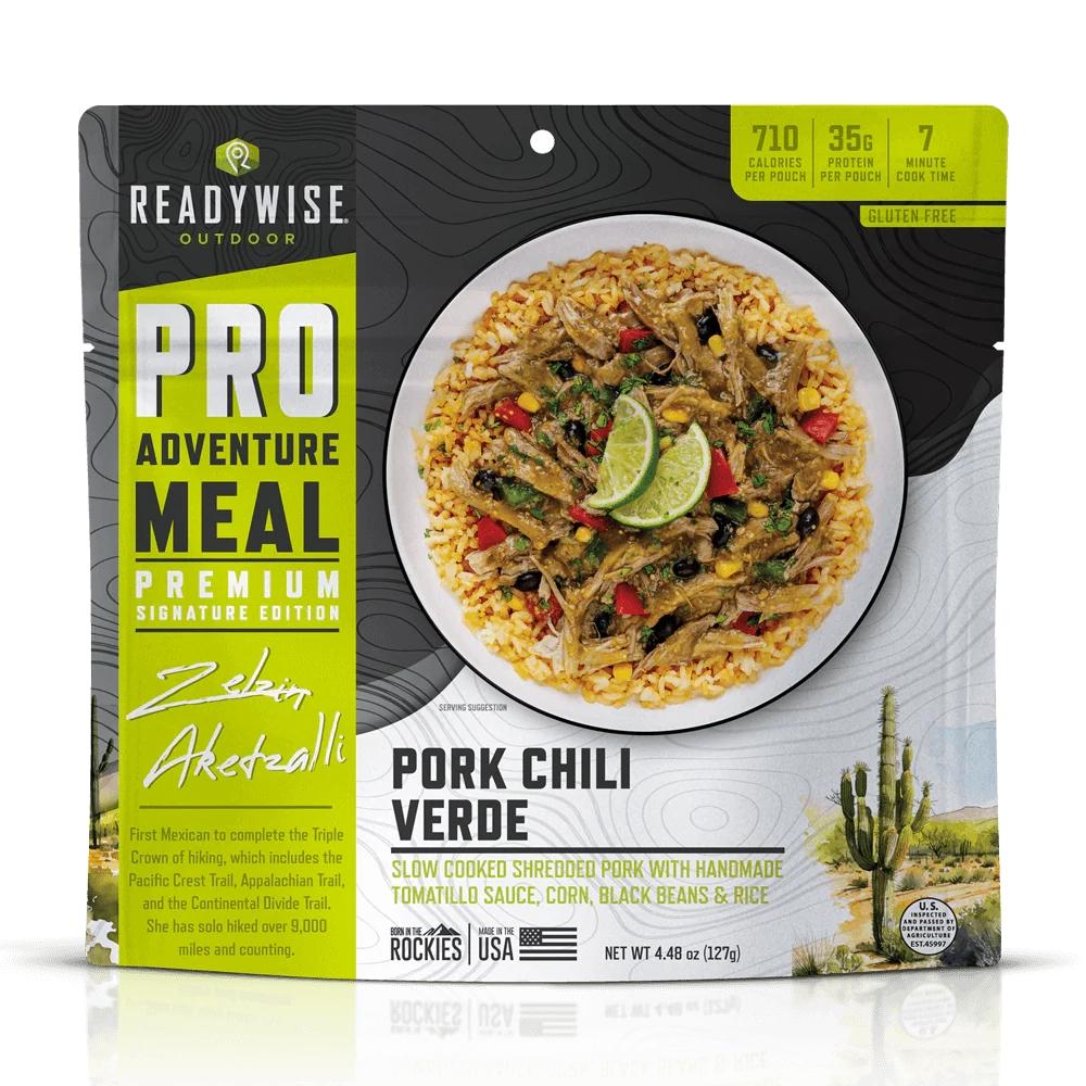 ReadyWise Outdoor Pork Chile Verde Trail Meal Single Pouch