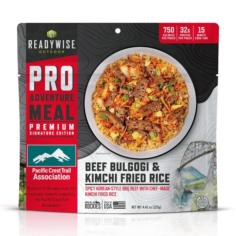 ReadyWise Outdoor Beef Bulgogi and Kimchi Fried Rice Trail Meal Single Pouch