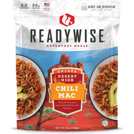 Readywise Desert High Chili Mac with Beef 2.5 Servings 5.8oz
