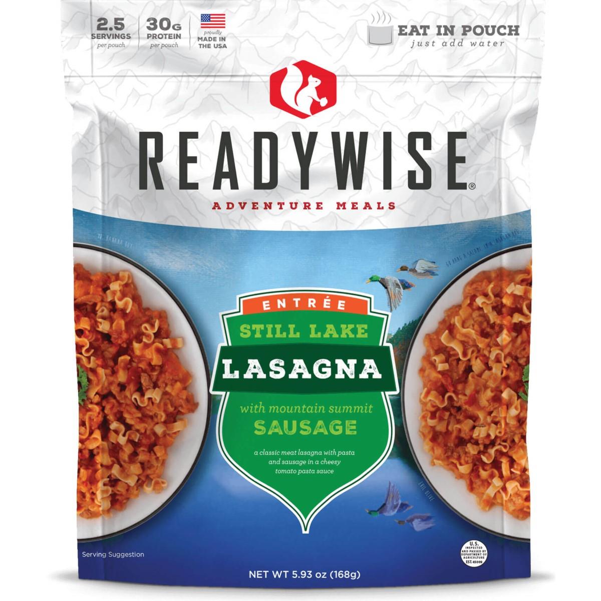 Readywise Still Lake Lasagna with Sausage Lightweight Outdoor Meal 5.93 oz