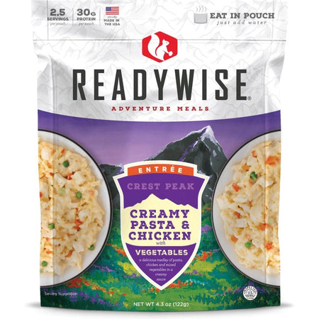 Readywise Crest Peak Creamy Pasta & Chicken Just-Add-Water Pouch 4.3 oz