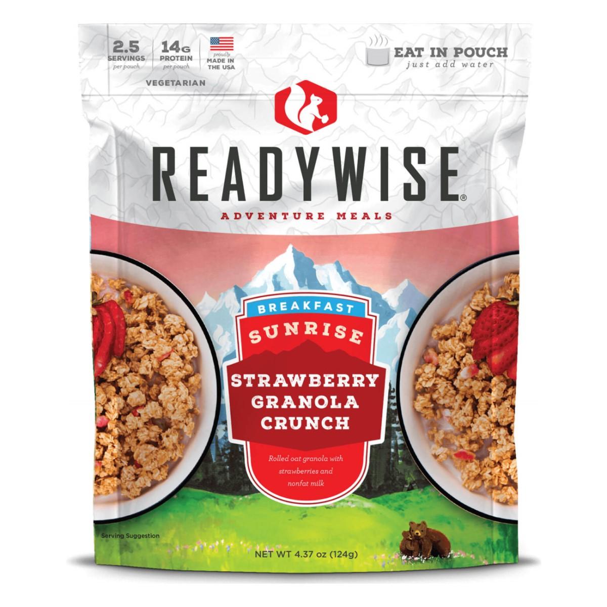 Readywise Sunrise Strawberry Granola Crunch 4.37 oz Resealable Pouch