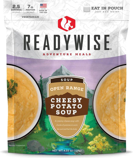 Readywise Open Range 4.55 oz Cheesy Potato Soup Instant Pouch