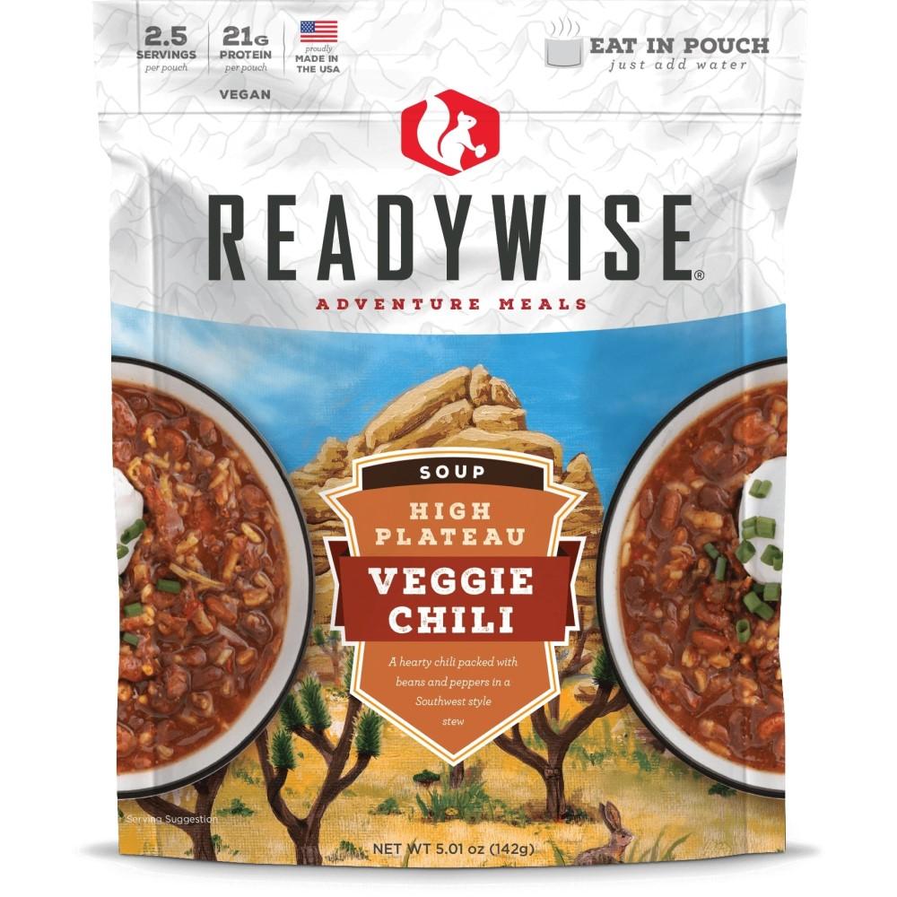 Readywise High Plateau Veggie Chili Soup 3-oz Just Add Water Resealable Pouch