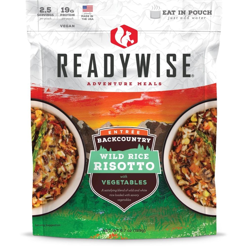 Readywise 6.7oz Wild Rice Risotto with Vegetables Backcountry Meal Pouch