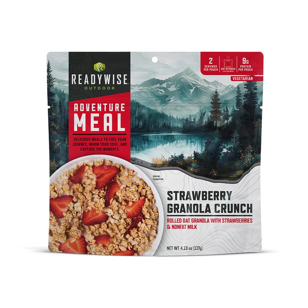 Readywise Strawberry Granola Crunch Outdoor Snack 6 Pouches