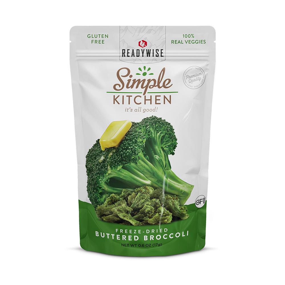 Readywise Simple Kitchen Buttered Broccoli 3-Year Shelf Life Pouch