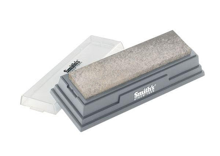 Smith's 6" Medium Arkansas Sharpening Stone with Plastic Base