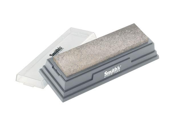 Smith's 6" Medium Arkansas Sharpening Stone with Plastic Base