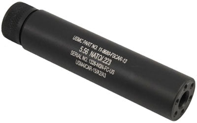 Guntec AR15 Slip-Over Fake Suppressor Military Markings Black