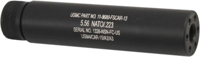 Guntec AR15 Black Fake Suppressor 5.5 Inch 1/2x28 TPI