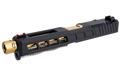 Zaffiri ZPS.3 G17 Gen 3 Upper Kit, Trijicon RMR/Holosun Footprint, TiN Gold Threaded Barrel, Fiber Sights