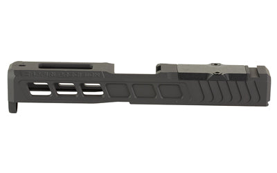 Zaffiri ZPS.3 Optics Ready Slide, Glock 19 Gen 5 RMR Cut, Cerakote Armor Black with Optics Cover Plate