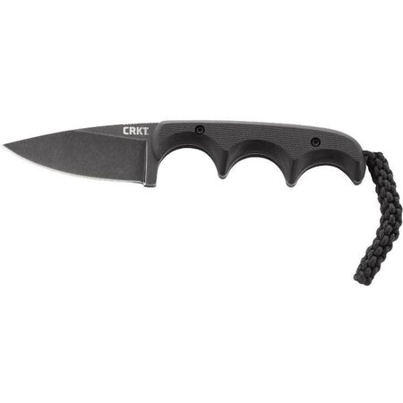 CRKT Minimalist Drop Point Fixed Neck Knife 2-1/8" Blade Black