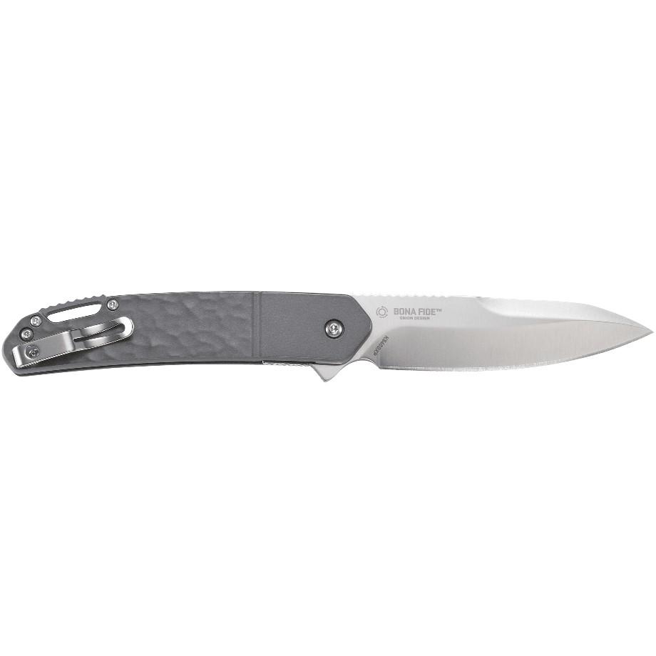 CRKT Bona Fide Silver Grey Folding Knife 3 3/5" Blade