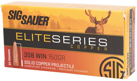 Sig Sauer Elite Hunting Rifle Ammo 308 Win. 150 gr. HT 20 rd.