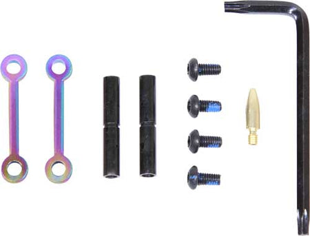 Guntec AR15 Rainbow PVD Anti-Rotation Trigger Hammer Pin Set