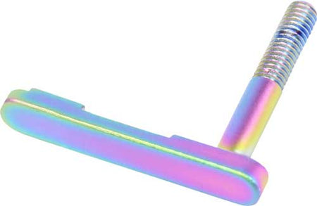 Guntec AR15 Matte Rainbow PVD Mag Catch Lever