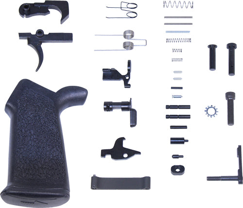 Guntec Complete AR-15 Lower Parts Kit Including Ergonomic Grip