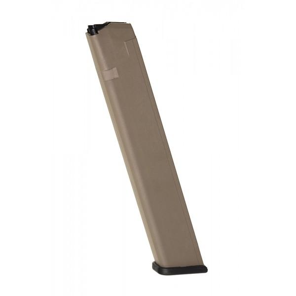 ProMag Glock 17/19/26 9mm 32-Round Flat Dark Earth Polymer Handgun Magazine