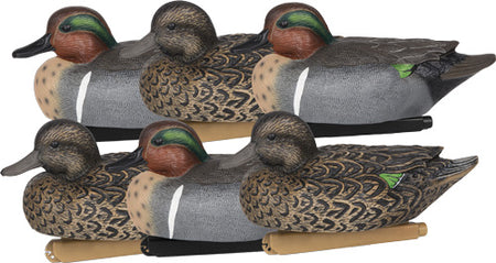 Zink 6-Pack Green Wing Teal Floating Decoys