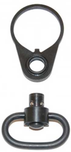 Guntec Steel QD Push-Button Single-Point Sling Adapter w/ Swivel Black