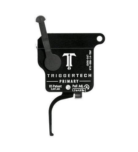 TriggerTech Remington 700 Primary Flat Trigger Drop-In Single Stage Black Finish