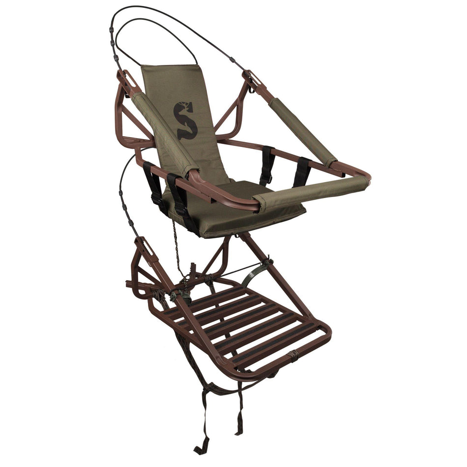Summit Viper Steel Powder-Coated Climbing Tree Stand OD Green Brown