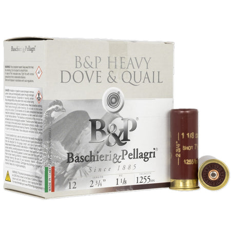 B &P Dove &Quail G 12 Gauge (12 ga.) 2 3/4in 1 1/8oz-7.5 shot 1255fps 25 rd/box