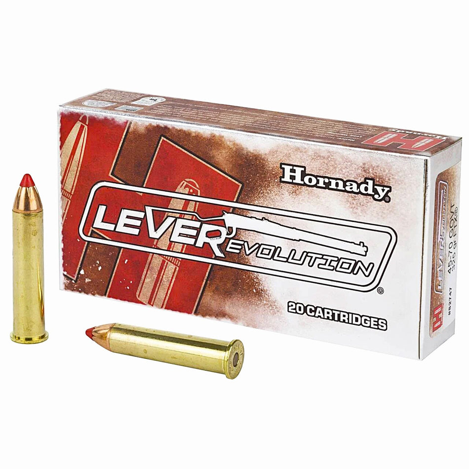 Hornady LEVERevolution 45-70 Gov 325 gr 2050 fps Flex Tip eXpanding (FTX)