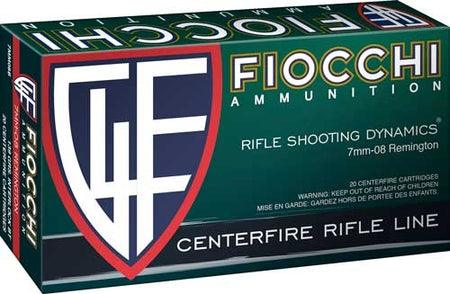 Fiocchi 7mm-08 Remington Field Dynamics 139 grain Pointed Soft Point ammunition