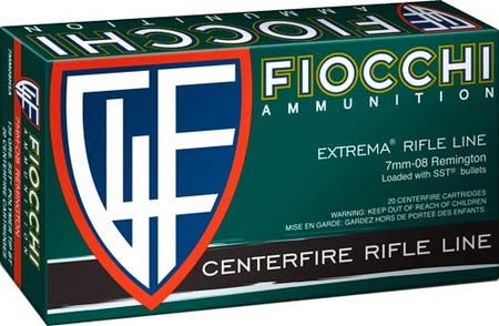Fiocchi Hyperformance Super Shock Tip 139 Grain 7mm-08 Remington 2800 fps 762344711249