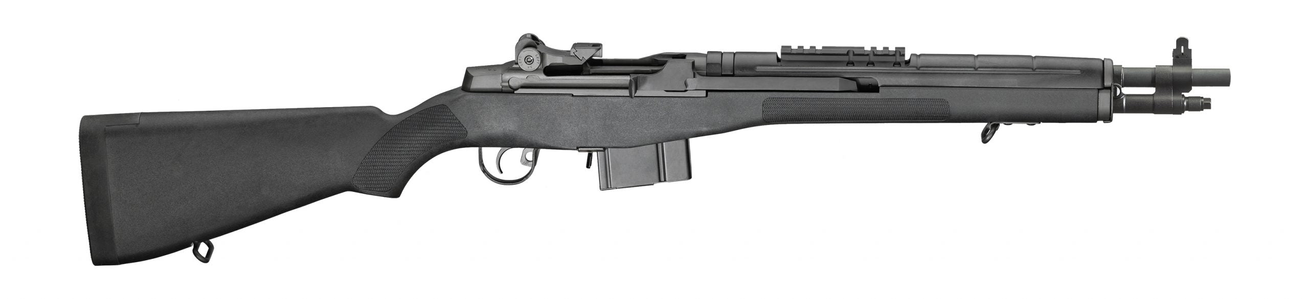 Springfield Armory AA9126NT M1A Scout Squad *NY Compliant 7.62x51mm NATO 10+1 18" Black Parkerized Carbon Steel Barrel, Black Parkerized Picatinny Rail Steel Receiver, Black Synthetic Fixed Stock
