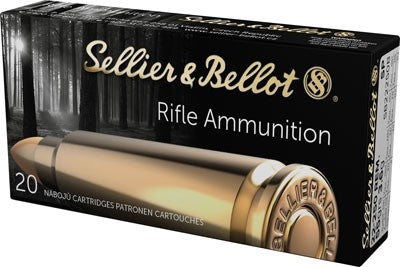 Sellier and Bellot .22-250 Remington Rifle 55 grain Soft Point ammunition