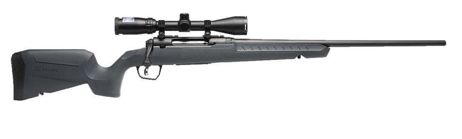 Savage Arms 32229 Axis 2 XP Combo Compact 223 Rem 4+1 20" Matte Black Heavy Sporter Barrel & Drilled & Tapped Carbon Steel Receiver, Fixed Matte Gray Synthetic Stock, Right Hand, Boresighted 3-9x40mm