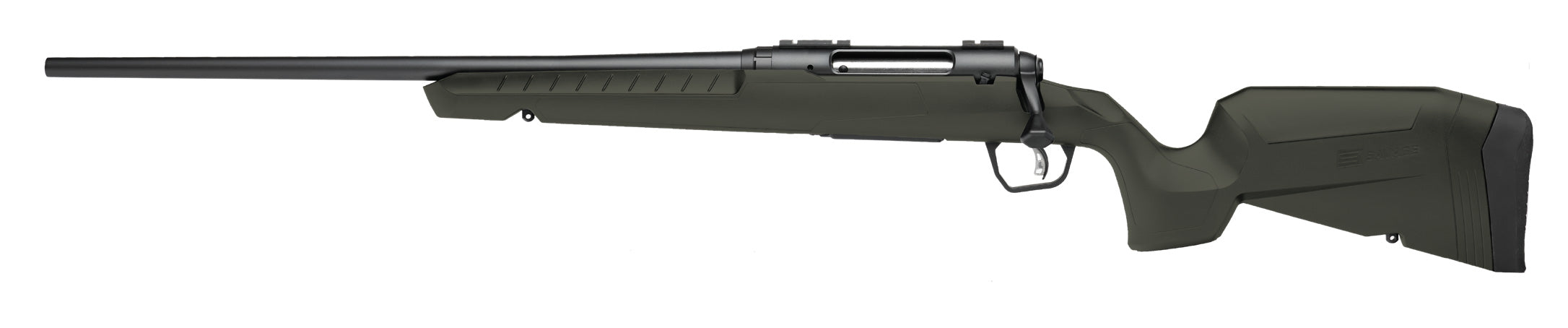 Savage Arms 32071 Axis 2 223 Rem 4+1 22" Matte Black Sporter Barrel, Matte Black Drilled & Tapped Steel Receiver, Fixed Green Synthetic Stock, Left Hand