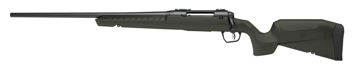 Savage Arms 32073 Axis 2 243 Win 4+1 22" Matte Black Sporter Barrel, Matte Black Drilled & Tapped Steel Receiver, Fixed Green Synthetic Stock, Left Hand