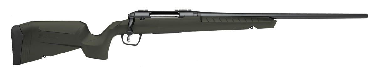 Savage Arms 32040 Axis 2 6.5 Creedmoor 4+1 22" Matte Black Sporter Barrel, Matte Black Drilled & Tapped Steel Receiver, Fixed Green Synthetic Stock, Right Hand