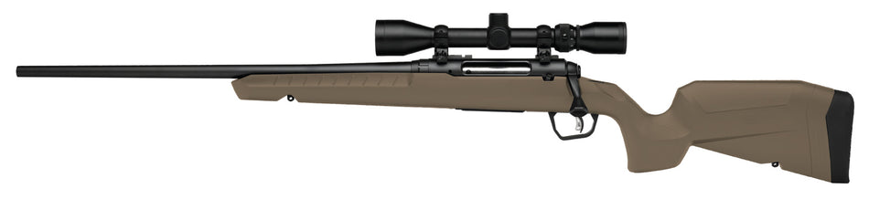 Savage Arms 32193 Axis 2 XP Combo Full Size 223 Rem 4+1 22" Black Sporter Barrel, Black Carbon Steel Receiver Drilled & Tapped, Flat Dark Earth Fixed Synthetic Stock, Weaver 3-9x40mm Scope, Left Hand