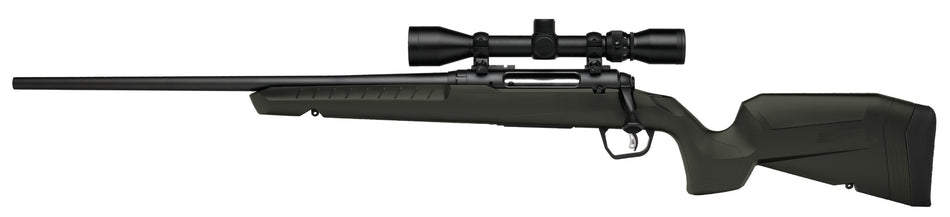 Savage Arms 32184 Axis 2 XP Combo Full Size 243 Win 4+1 22" Black Sporter Barrel, Black Carbon Steel Receiver Drilled & Tapped, OD Green Fixed Synthetic Stock, Weaver 3-9x40mm Scope, Left Hand