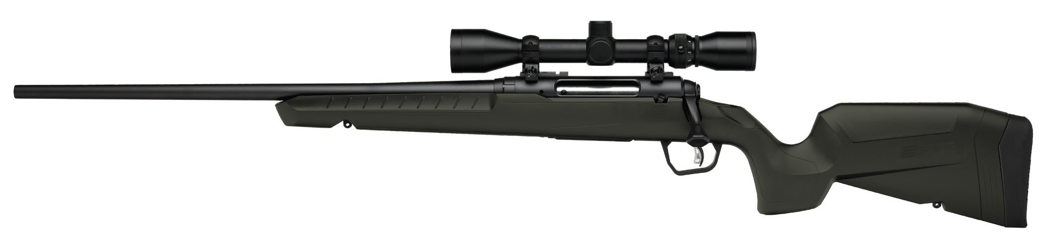 Savage Arms 32182 Axis 2 XP Combo Full Size 223 Rem 4+1 22" Black Sporter Barrel, Black Carbon Steel Receiver Drilled & Tapped, OD Green Fixed Synthetic Stock, Weaver 3-9x40mm Scope, Left Hand