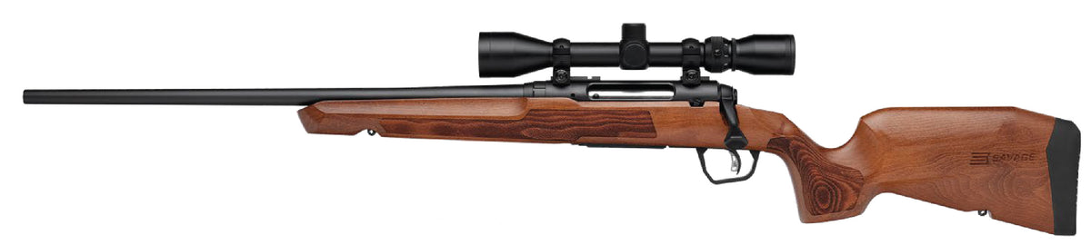 Savage Arms 32268 Axis 2 XP Combo 223 Rem 4+1 22" Matte Black Sporter Barrel & Drilled & Tapped Carbon Steel Receiver, Ergonomic Hardwood Stock, Left Hand, Weaver 3-9x40mm Scope