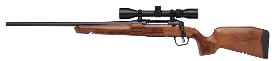 Savage Arms 32272 Axis 2 XP Combo 7mm-=08 Rem 4+1 22" Matte Black Sporter Barrel & Drilled & Tapped Carbon Steel Receiver, Ergonomic Hardwood Stock, Left Hand, Weaver 3-9x40mm Scope