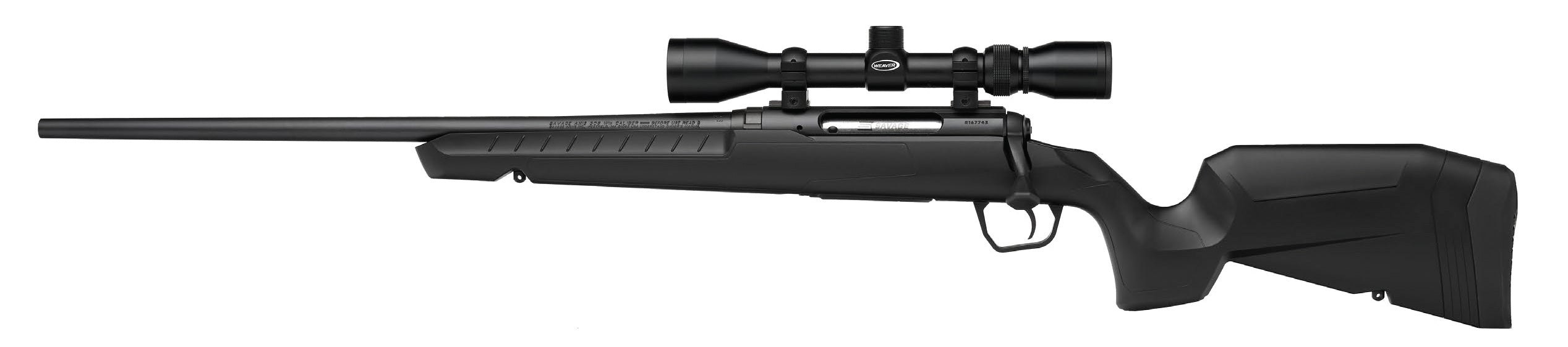 Savage Arms 32021 Axis XP Combo 270 Win 4+1 22" Matte Black Button Rifled Barrel, Matte Black Drilled & Tapped Carbon Steel Receiver, Fixed Sporter Black Synthetic Stock, Weaver 3-9x40mm, Left Hand