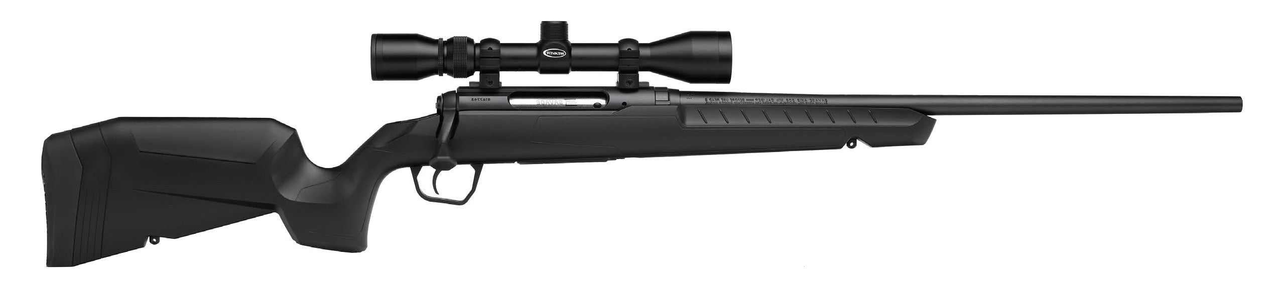 Savage Arms 32001 Axis XP Combo 223 Rem 4+1 22" Matte Black Button Rifled Barrel, Matte Black Drilled & Tapped Carbon Steel Receiver, Fixed Sporter Black Synthetic Stock, Weaver 3-9x40mm, Right Hand