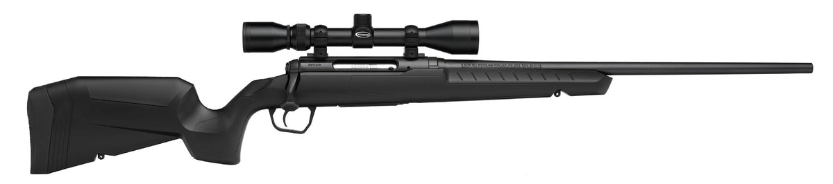 Savage Arms 32006 Axis XP Combo 308 Win 4+1 22" Matte Black Button Rifled Barrel, Matte Black Drilled & Tapped Carbon Steel Receiver, Fixed Sporter Black Synthetic Stock, Weaver 3-9x40mm, Right Hand