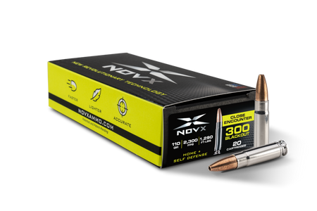 NovX .300 AAC Blackout Close Encounter 110 grain Fragmenting Copper Hollow Point ammunition