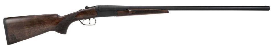 Heritage Mfg BL1228BK Badlander Full Size 12 Gauge Break Open 3" 2rd 28" Black Chrome Side By Side Barrel, Black Chrome Receiver, Fixed Turkish Walnut Stock