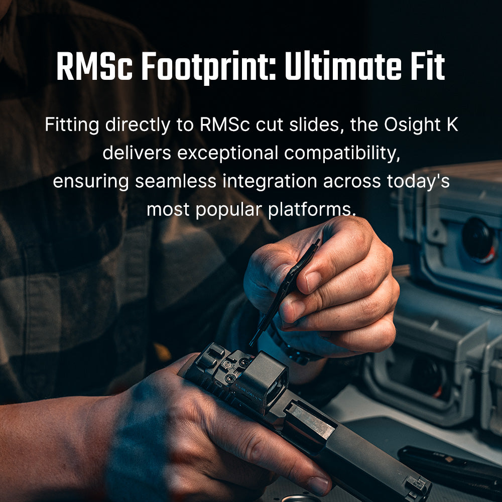 Osight K 6 MOA Compact Red Dot Optic RMSc Compatible Side-Loading Battery